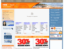 Tablet Screenshot of hhbholidays.com